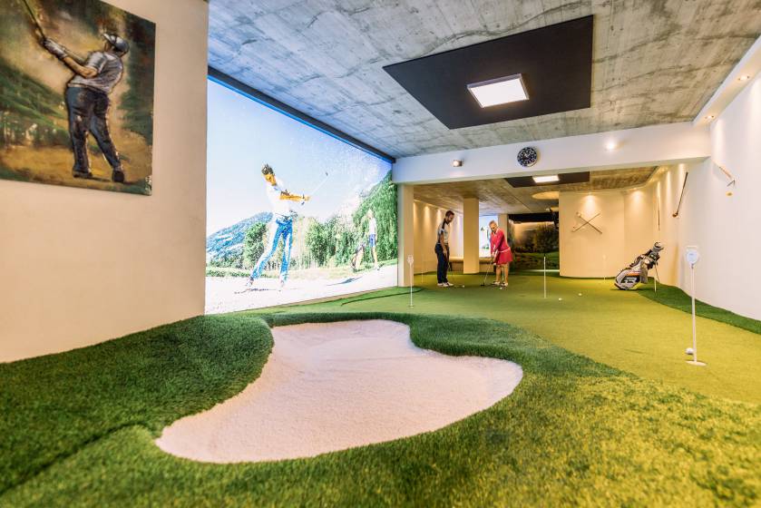 Indoor Golf in der Golf Lodge